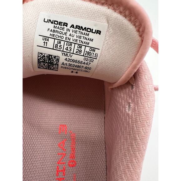 Under Armour Women's HOVR Machina 3 Running Shoes 3024907-600 Pink Size 11 - Picture 3 of 12